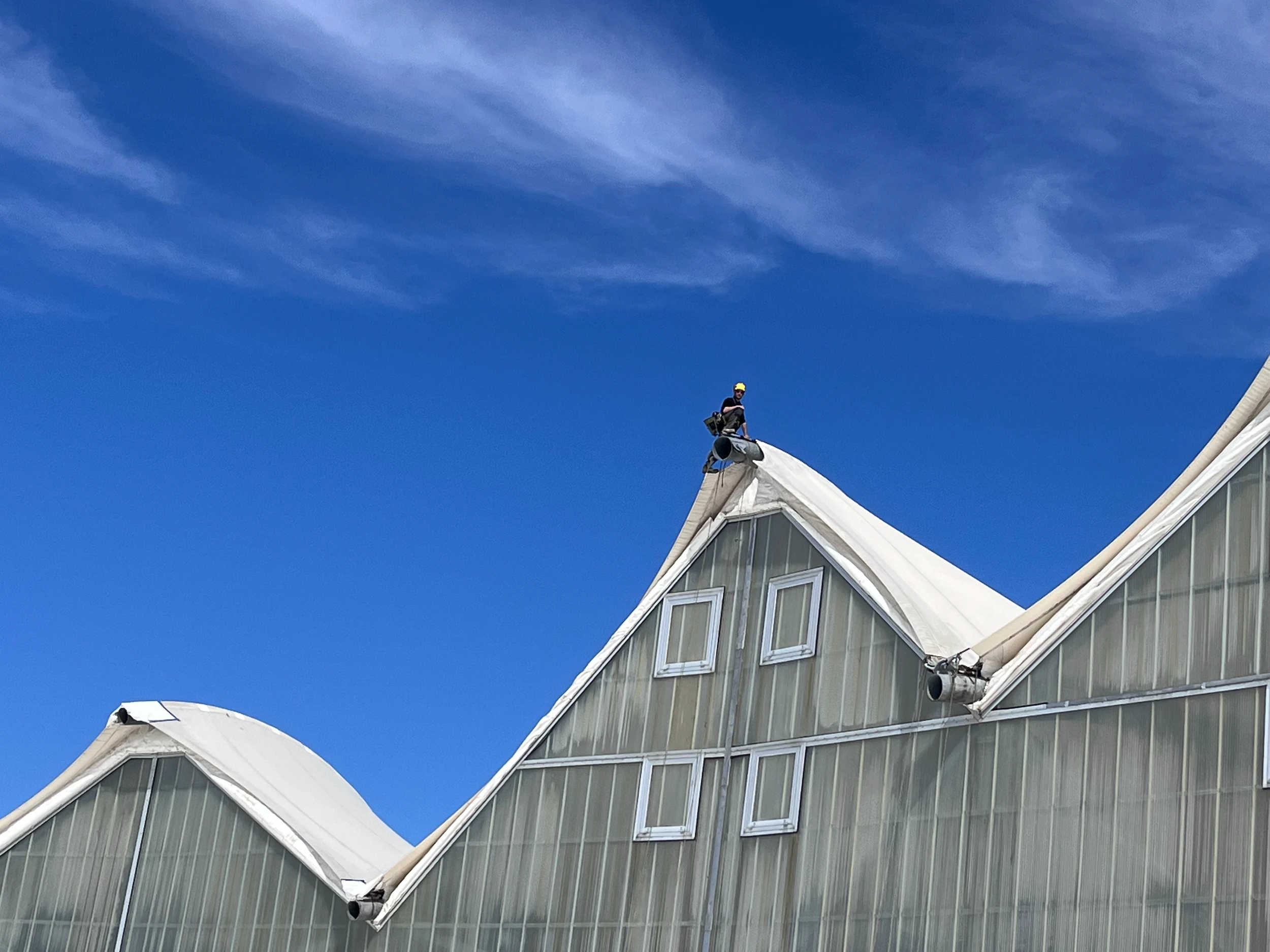 Intervention de cordistes MS Access pour rester au sec... à la piscine ! chez ANTILLES DE JONZAC à Jonzac (bâtiment) – 5